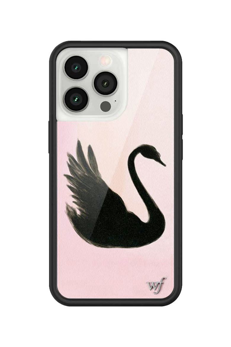 Black Swan iPhone Case, Alternate, color, Black