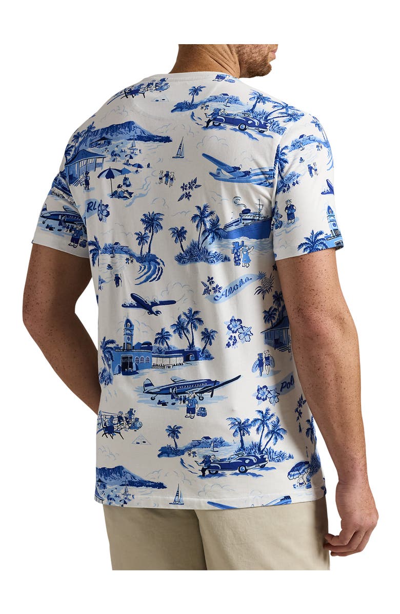 Polo Ralph Lauren Big & Tall Polo Bear Jersey T-Shirt, Alternate, color, Blue And White