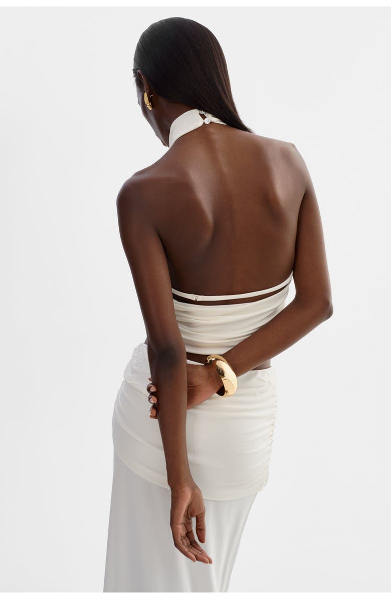 LAMARQUE Enza | Knit Halter Top, Alternate, color, White