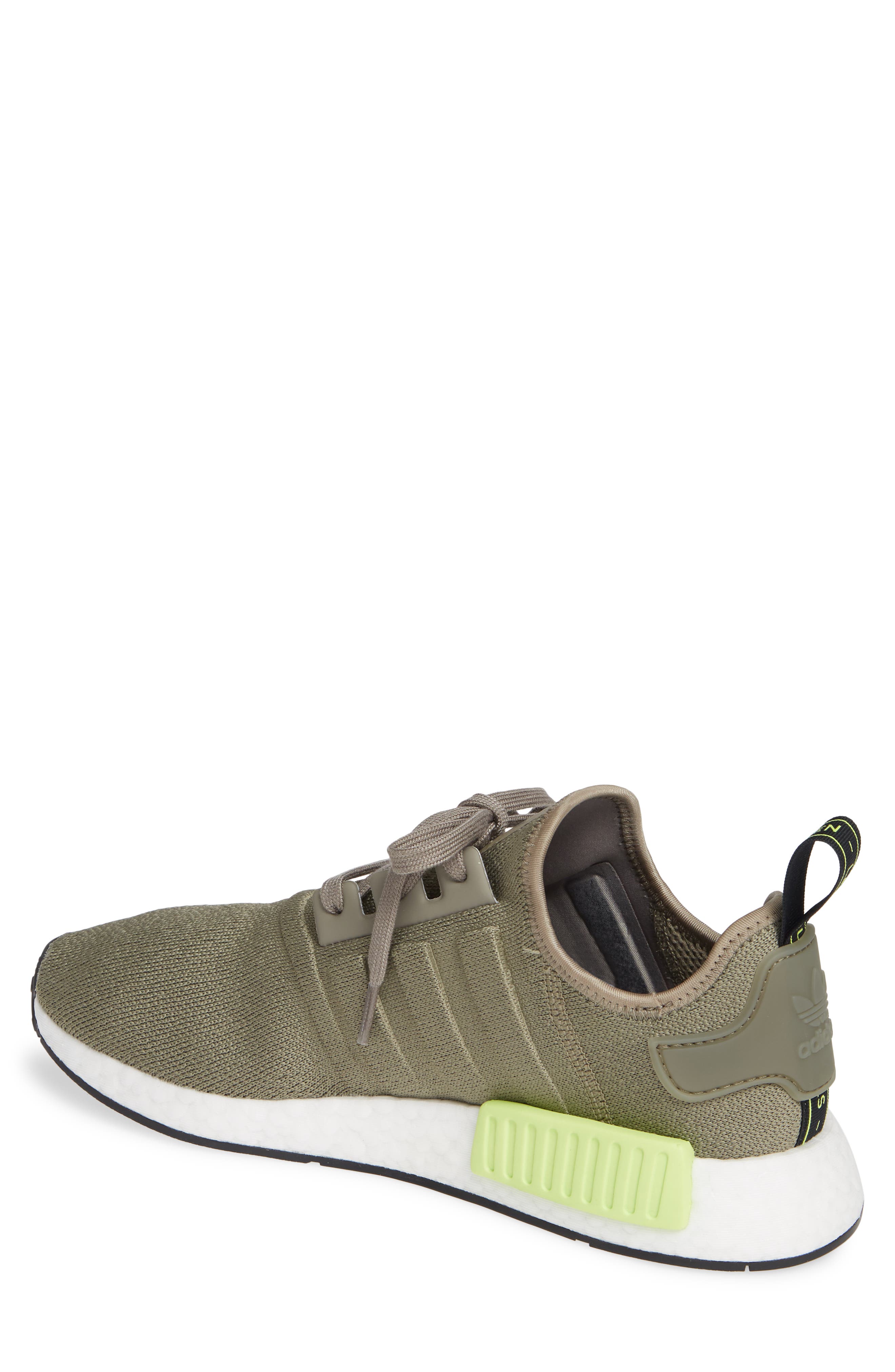 NMD R1 Sneaker, Alternate, color, TRACE CARGO/ SOLAR YELLOW