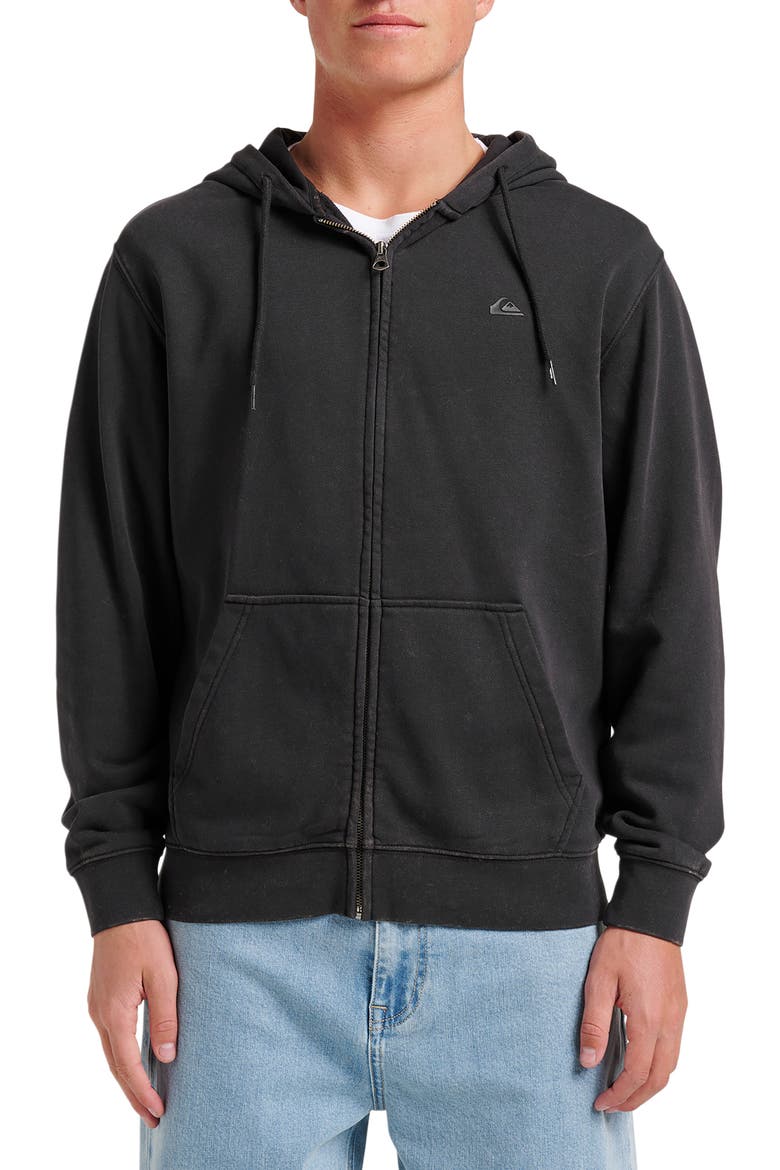 Saltwater Zip Hoodie, Main, color, BLACK