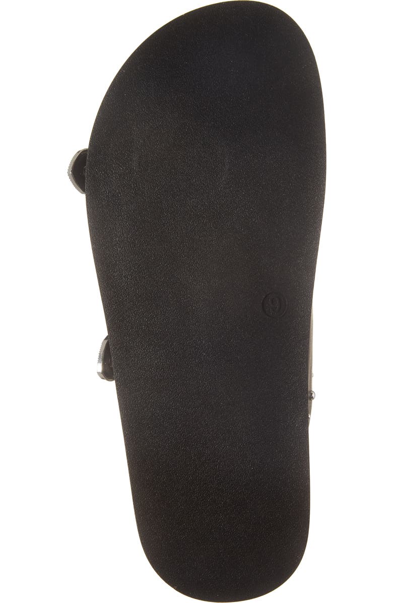 Steve Madden Connely Buckle Slide Sandal, Alternate, color, Black