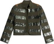 Fortela Classic Wool Pailettes Jacket