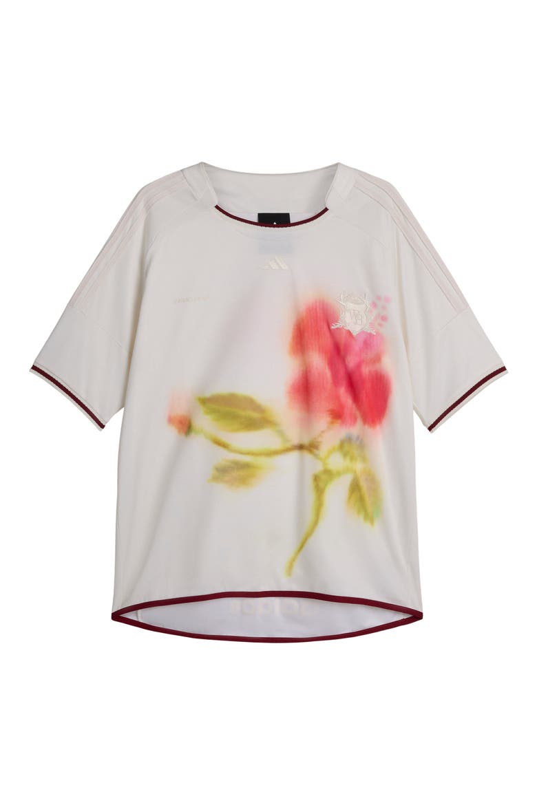 Floral Footbal Jersey, Main, color, CHALK WHITE
