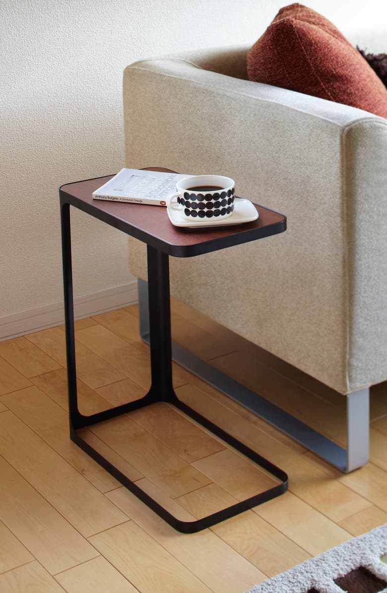 Yamazaki Wood & Steel Accent Table, Alternate, color, Black