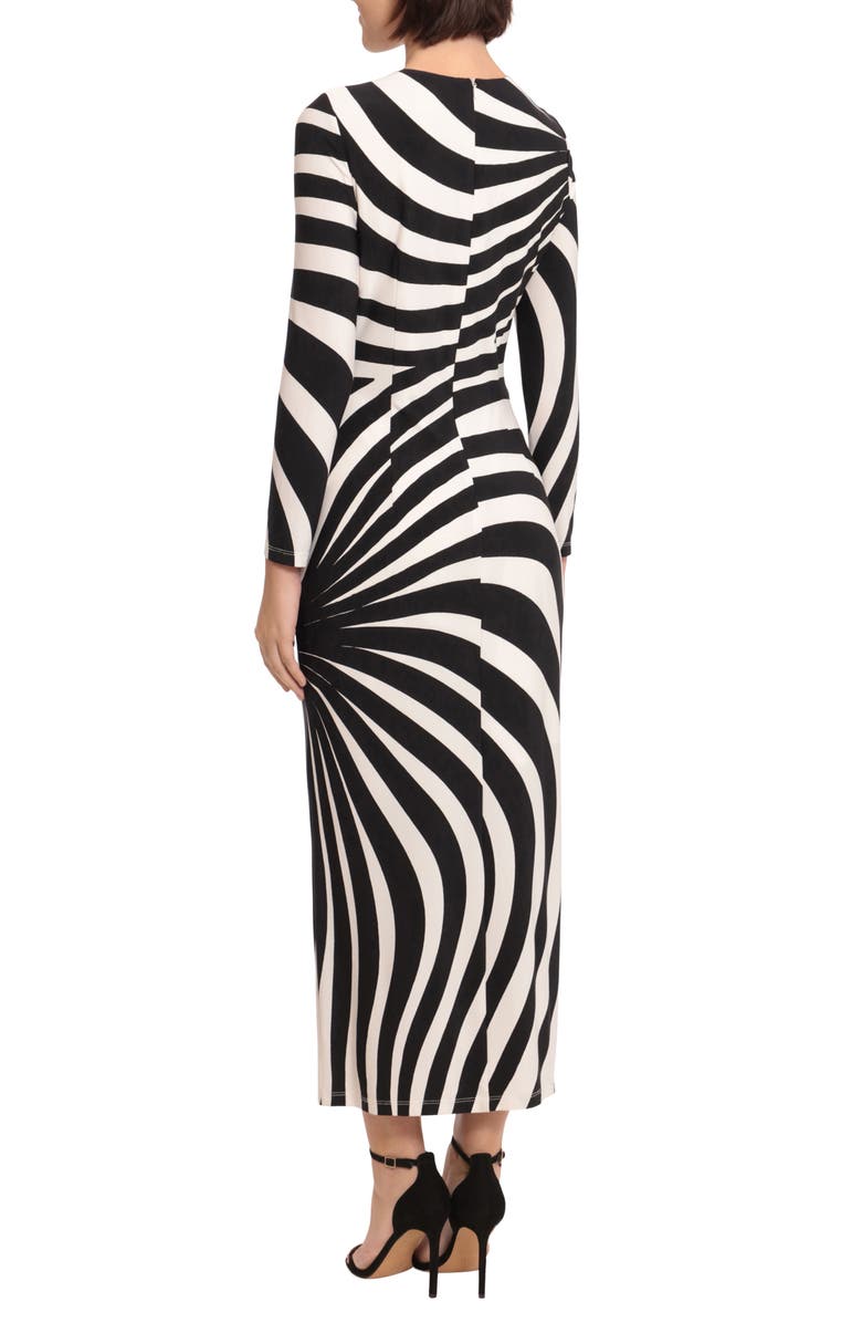 DONNA MORGAN FOR MAGGY Stripe Long Sleeve Maxi Dress, Alternate, color,