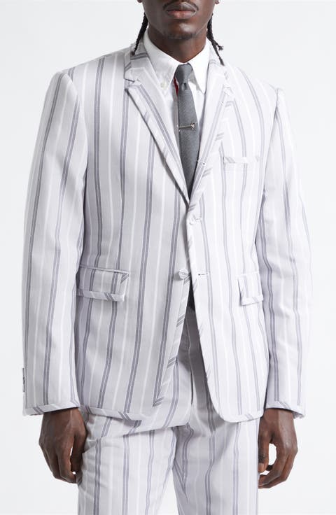 Madras Repp Stripe Cotton Sport Coat