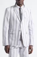 Thom Browne Madras Repp Stripe Cotton Sport Coat