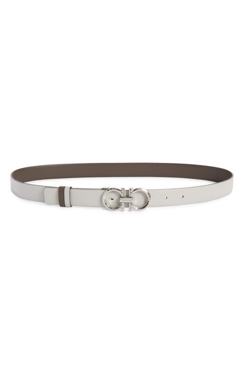 Ferragamo Double Gancio Reversible Leather Belt