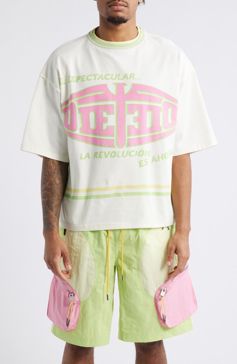 DIET STARTS MONDAY El Espectacular Cotton Graphic Ringer T-Shirt, Main, color, 