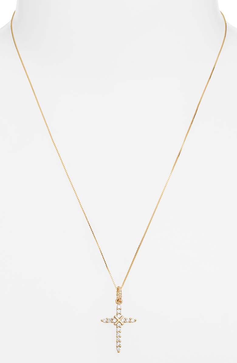 Child of Wild Antonia Cross Necklace, Alternate, color, Gold