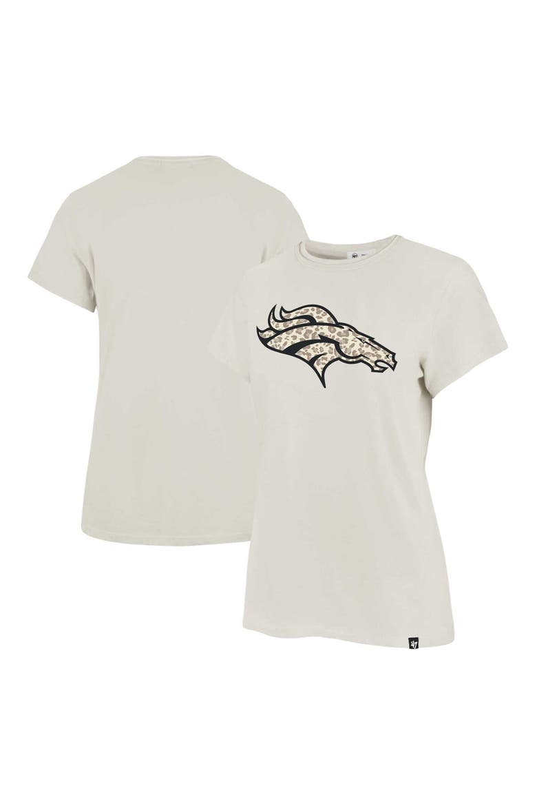 Women's '47 Cream Denver Broncos Panthera Frankie T-Shirt, Main, color, Cream