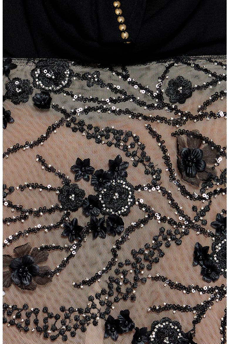 Ellora Embellished Miniskirt, Alternate, color, BEIGE