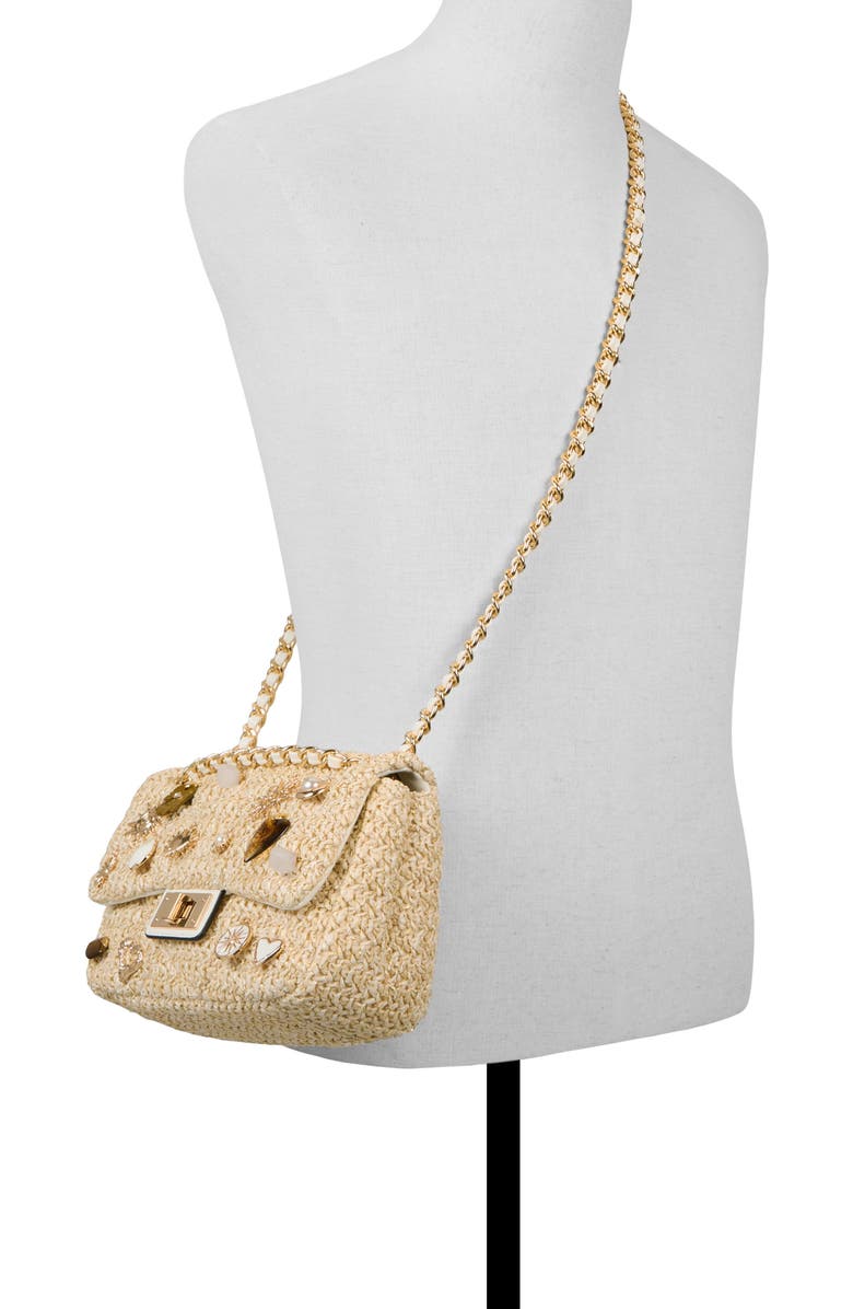 ALDO Goldensunn Convertible Crossbody Bag, Alternate, color, Natural