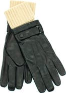 Portolano Knit Cuff Leather Gloves