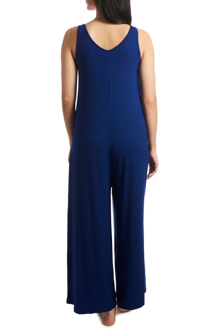 Luana During & After Maternity/Nursing Romper, Alternate, color, DENIM BLUE