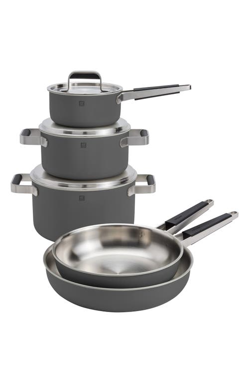 Zwilling Pure 8-piece Stainless Steel Cookware Set In Gray