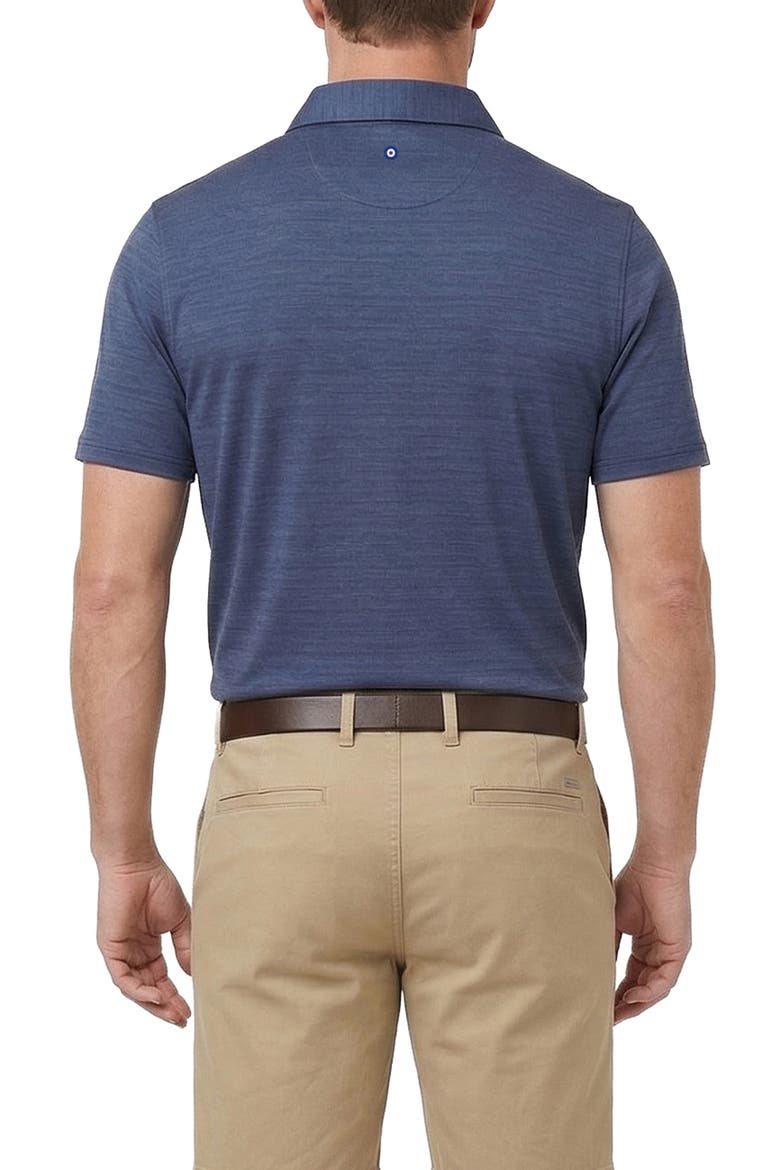 Texture Stripe Performance Polo, Alternate, color, NAVY