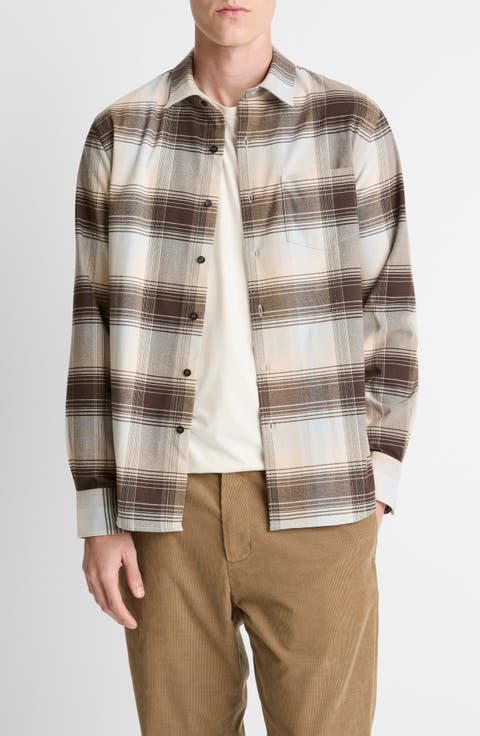 Missoula Gradient Check Button-Up Shirt