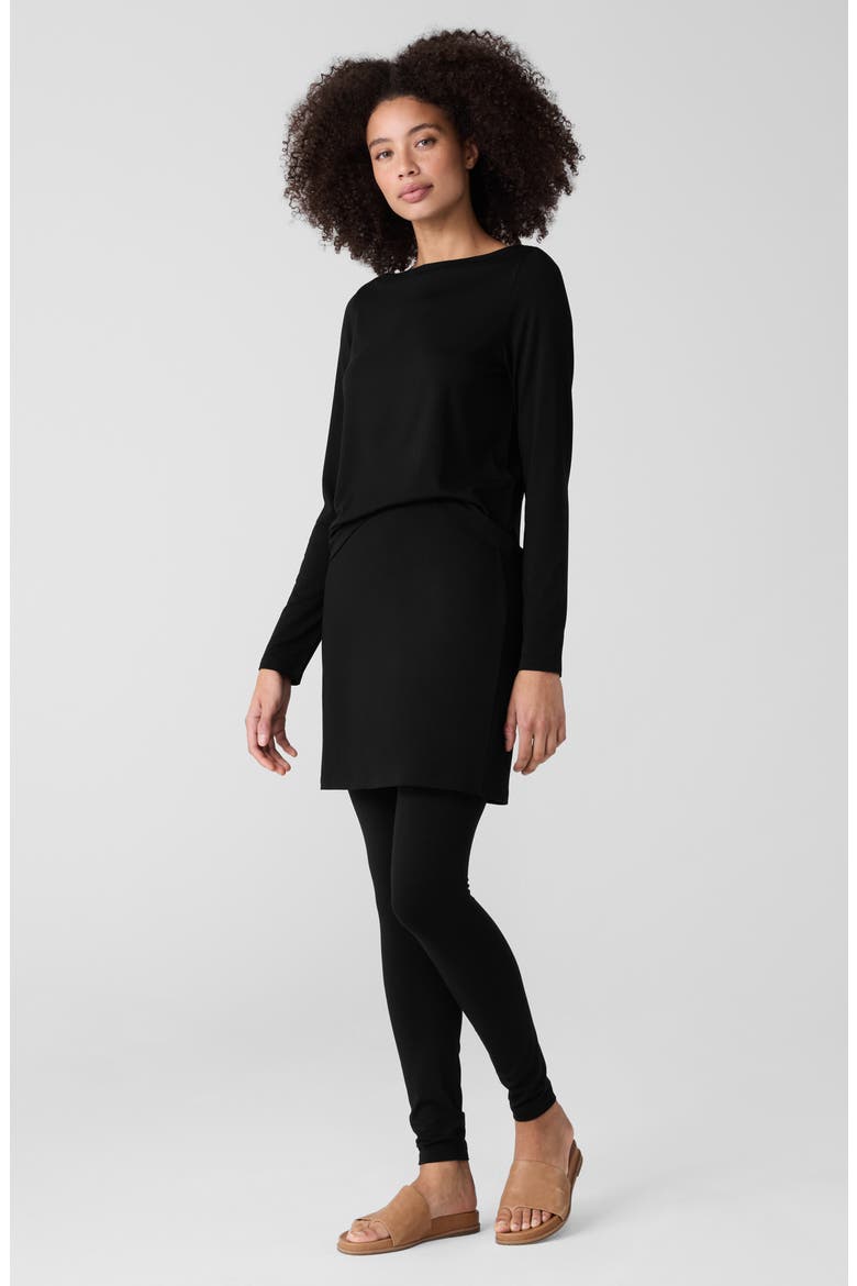 Bateau Neck Top, Alternate, color, BLACK