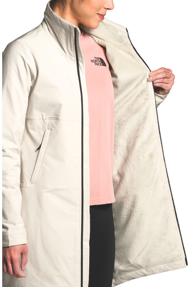 Shelbe Raschel Fleece Lined Water Repellent Parka, Alternate, color, VINTAGE WHITE