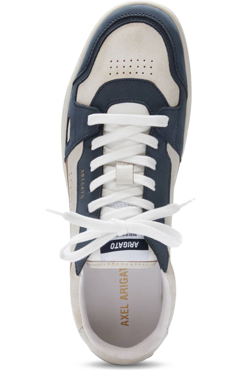 Axel Arigato Dice Lo Cracked Leather Sneaker, Alternate, color, Beige/Blue
