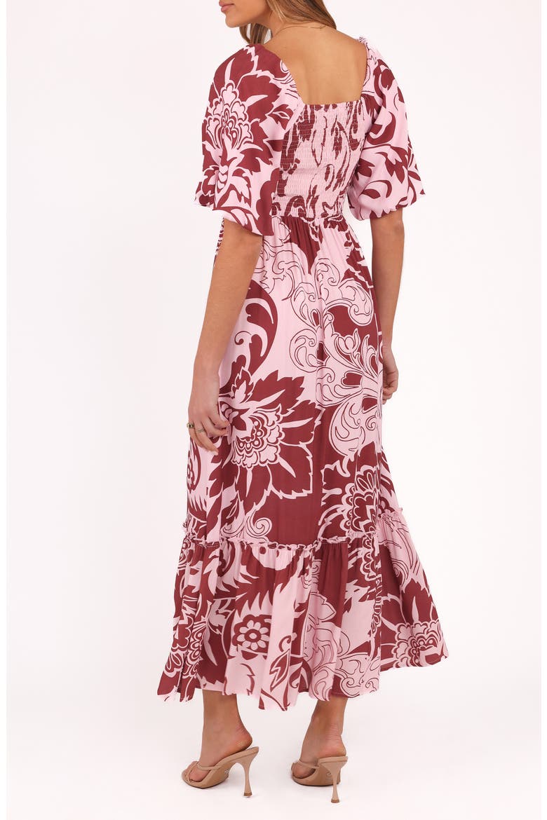 Shanae Print Maxi Dress, Alternate, color, PINK BROWN PAISLEY