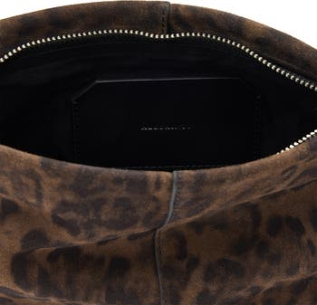 Hex Leopard Suede East/West Pouch