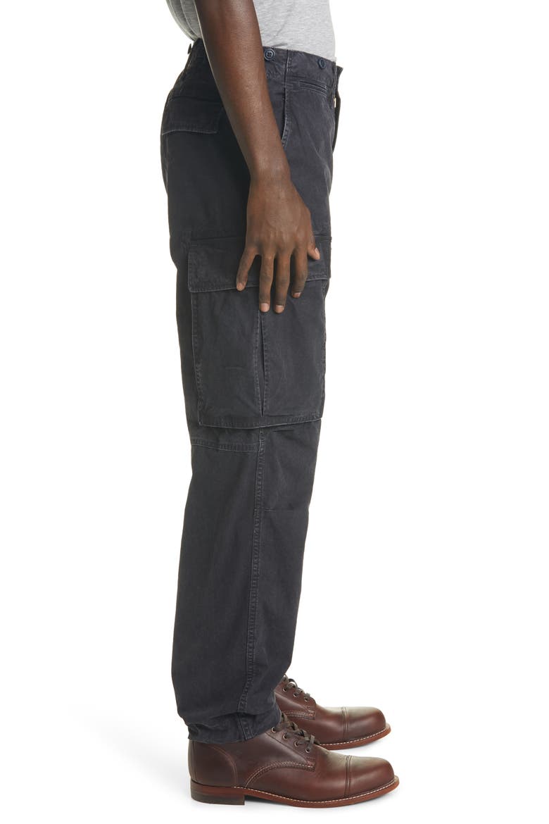 RRL Surplus Cargo Pants, Alternate, color, BLACK
