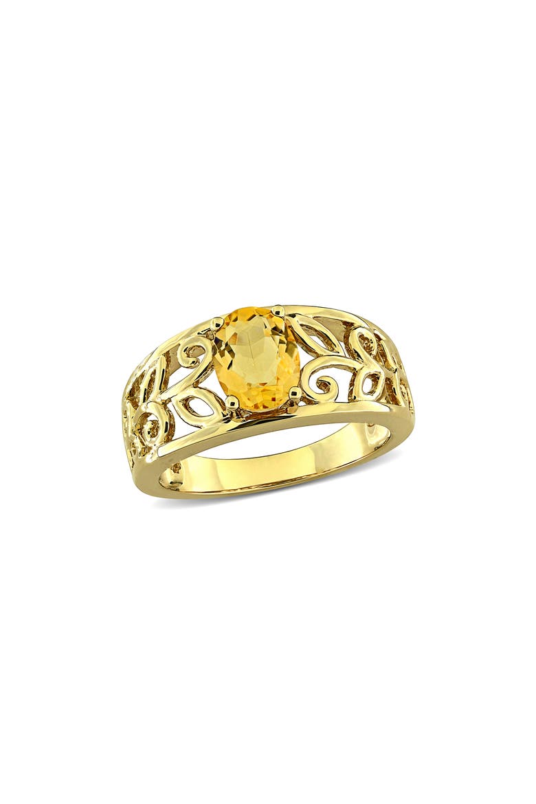 Stone Ring, Main, color, YELLOW