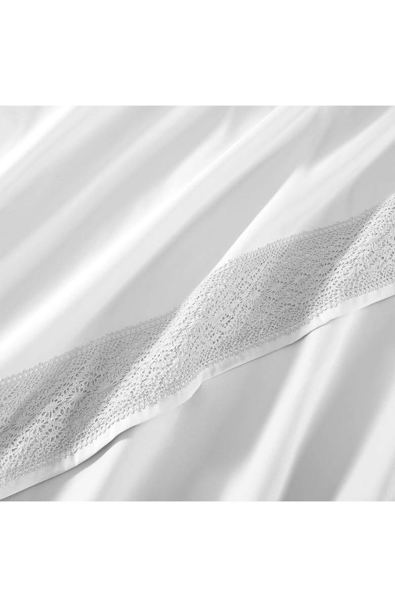 Modern Threads Crochet Lace 4-Piece Sheet Set, Alternate, color, White