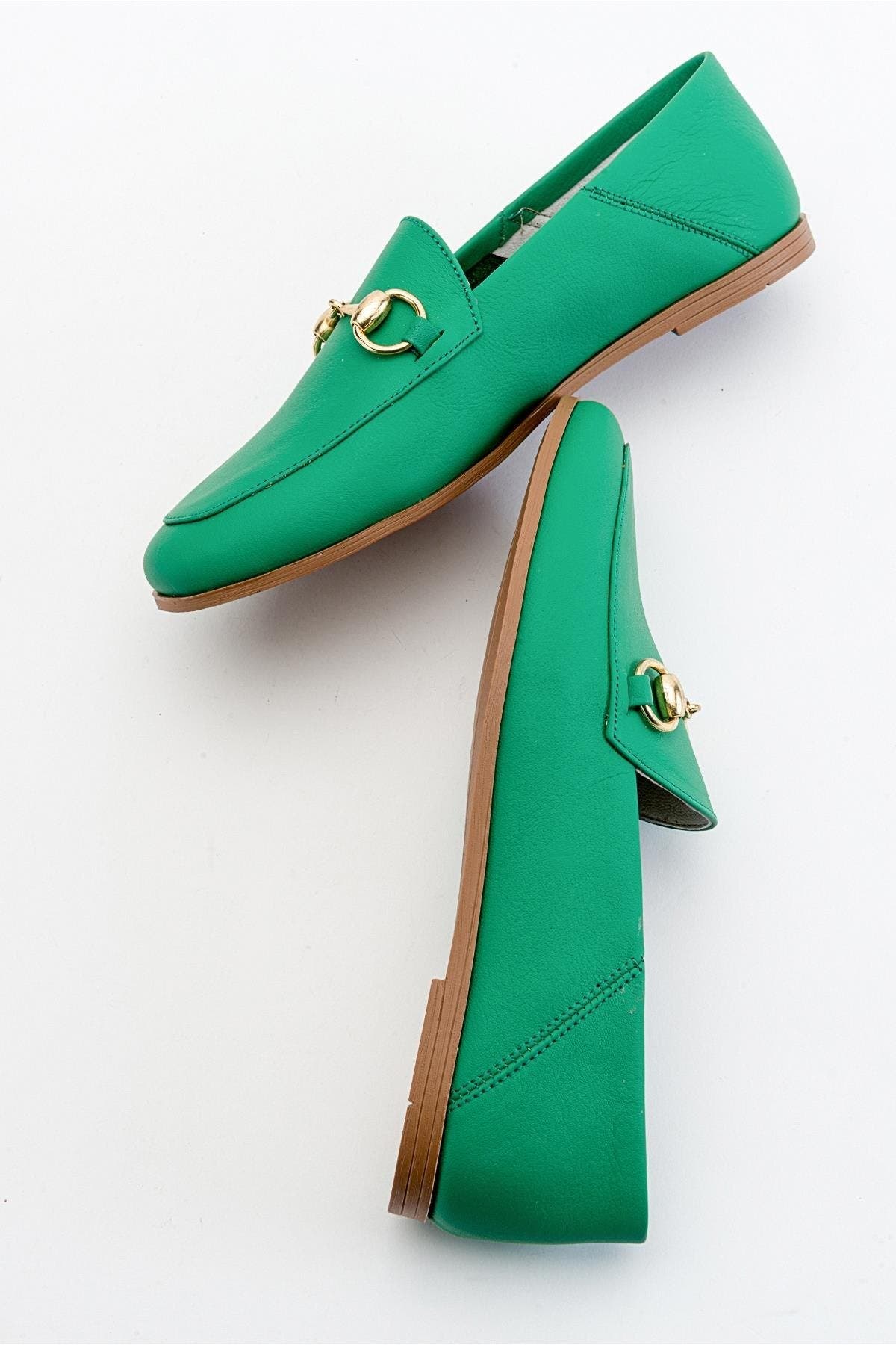 Forever & Always Shoes Penny Leather Horsebit Loafers, Alternate, color, Green Leather