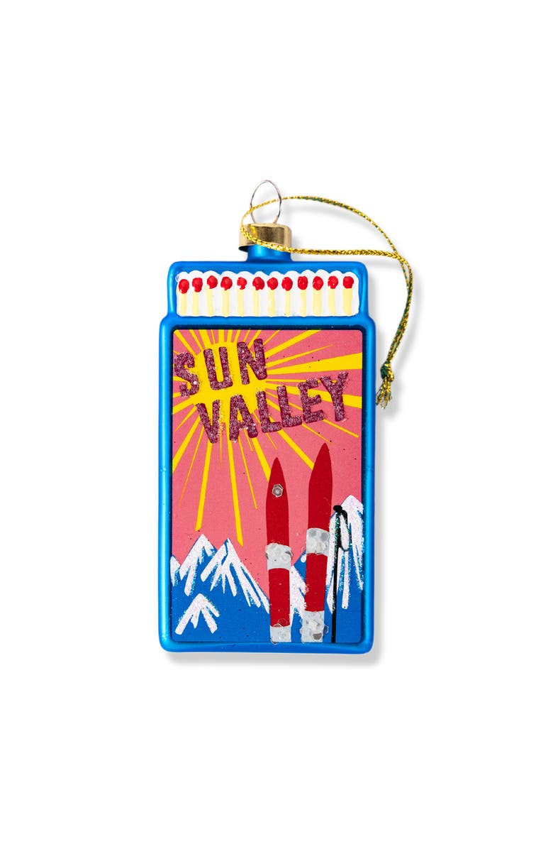 Furbish Matchbook Ornament - Sun Valley, Main, color, Blue