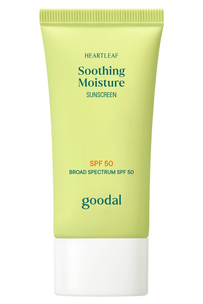 Heartleaf Soothing Moisture Sunscreen SPF 50, Main, color, NO COLOR