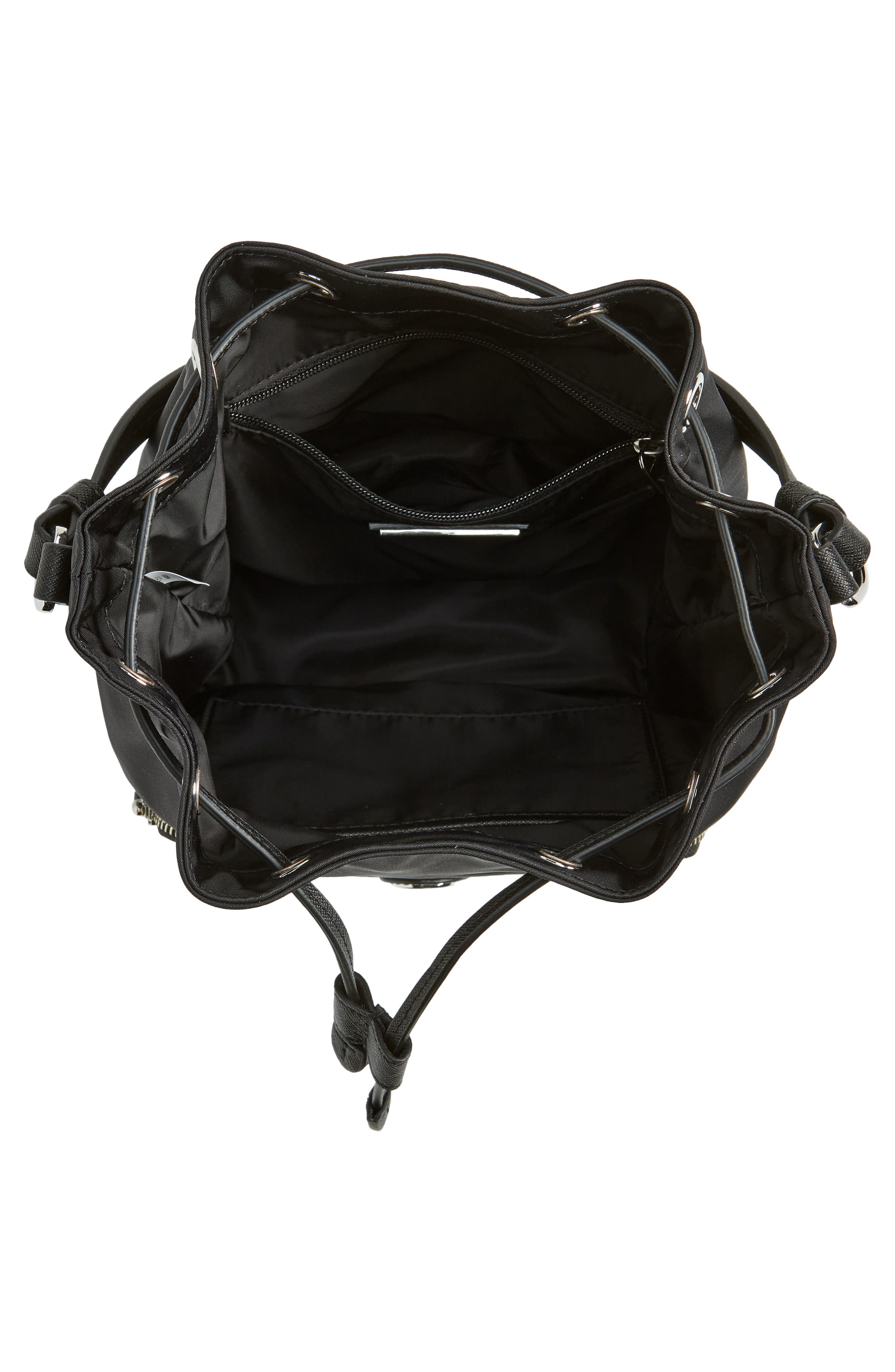 Tory Burch Virginia Recycled Nylon Bucket Bag, Alternate, color, 