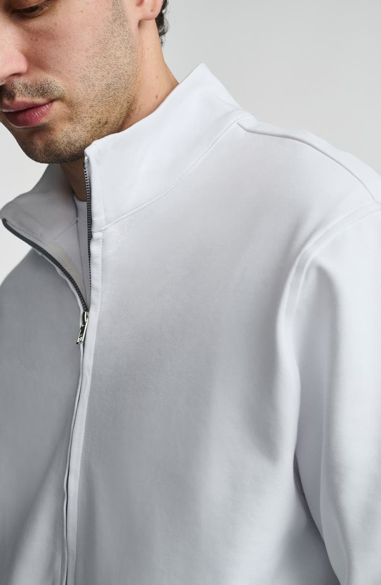 Mavi Jeans Half Zip Sweatshirt, Alternate, color, White