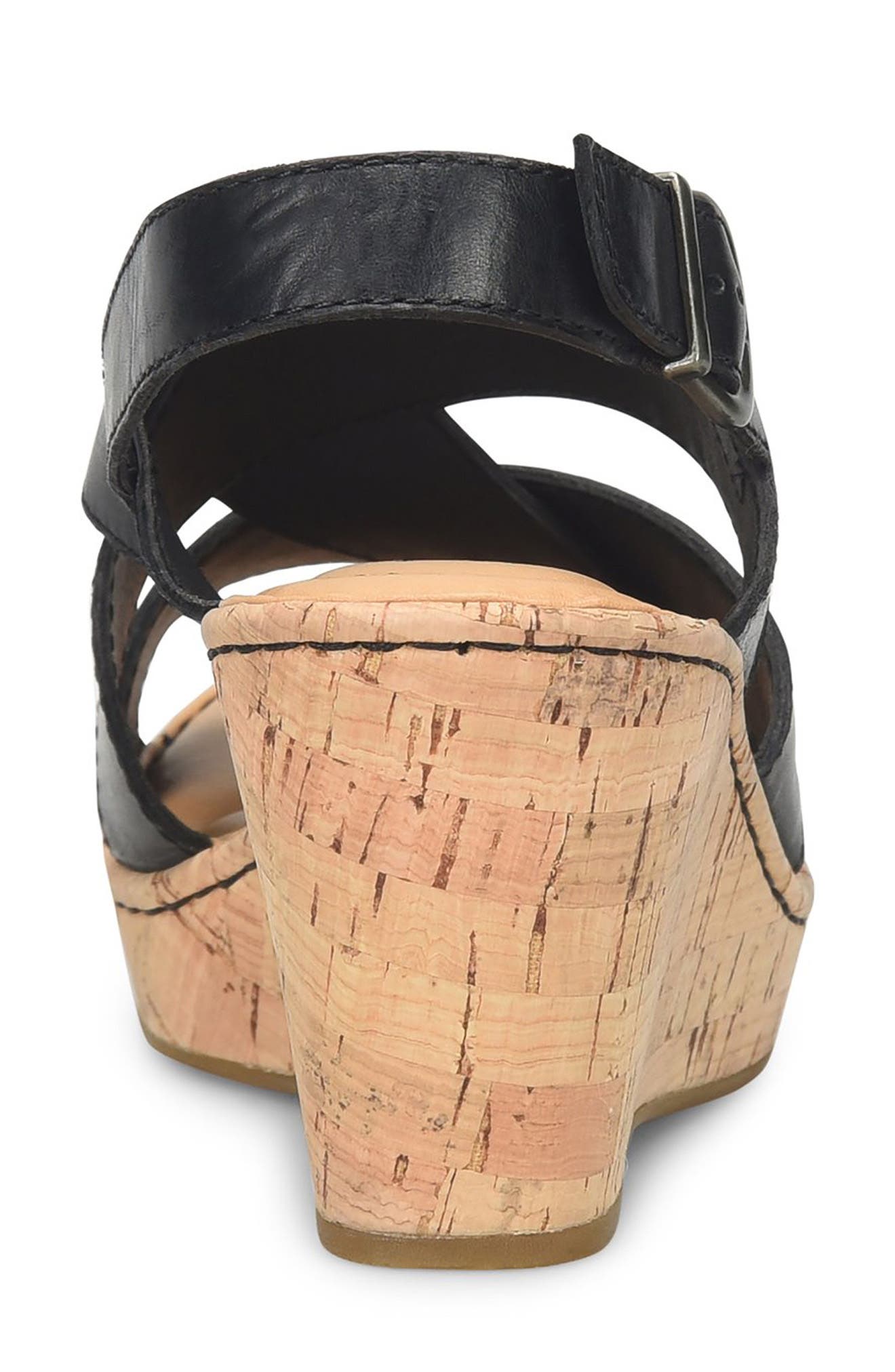 Børn Sami Cork Wedge Sandal, Alternate, color, 