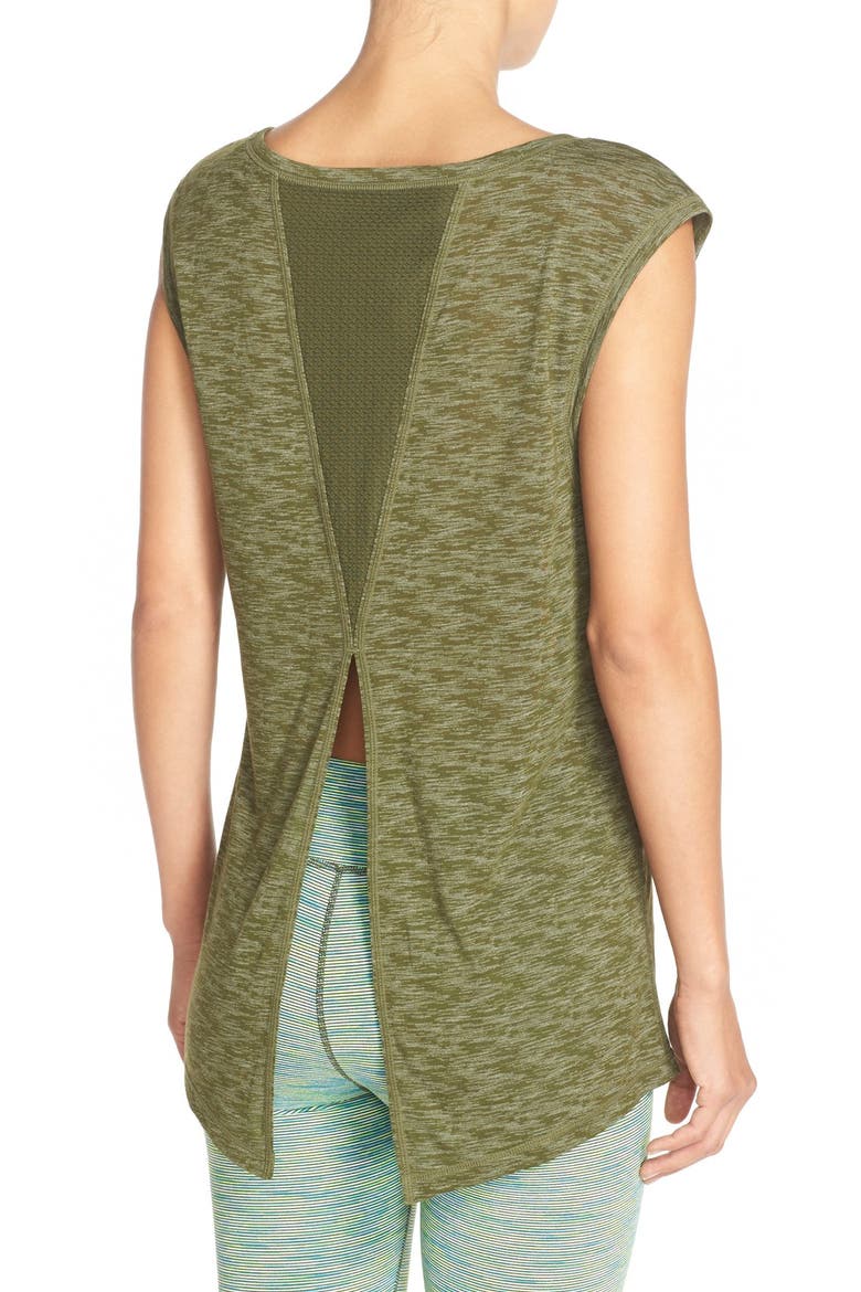 'Luna' Convertible Tie Tee, Alternate, color, GREEN TACTICAL