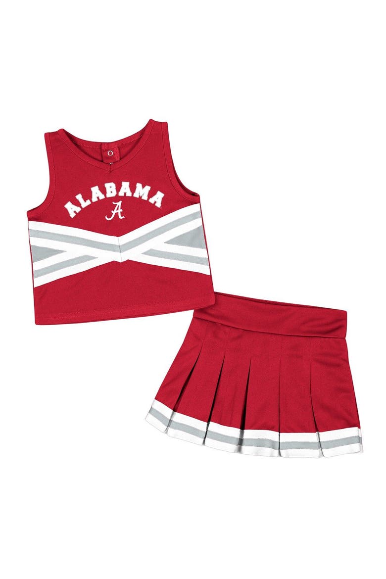 Girls Toddler Colosseum Crimson Alabama Crimson Tide Carousel Cheerleader Set, Main, color, Crimson