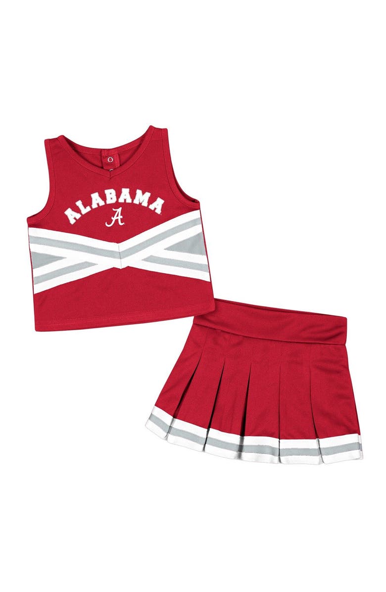 COLOSSEUM Girls Toddler Colosseum Crimson Alabama Crimson Tide Carousel Cheerleader Set, Main, color, 