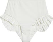 Hutch Ruffle High Waist Bikini Bottoms
