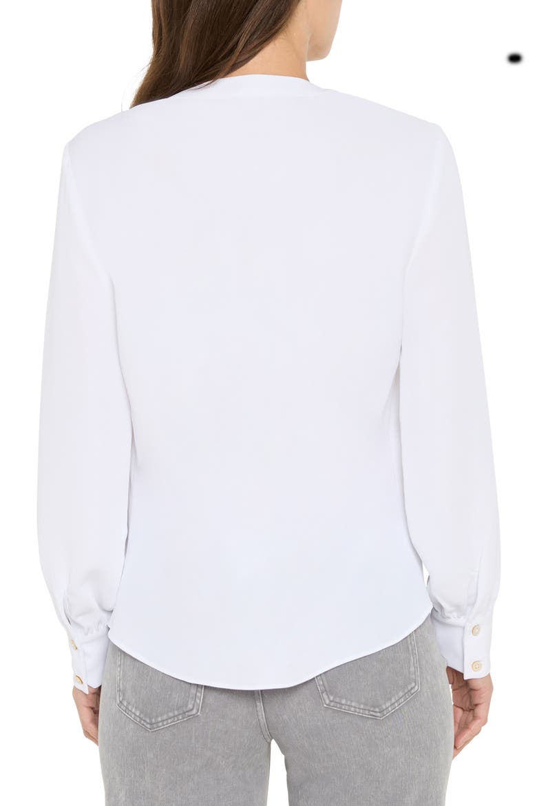Downtown V-Neck Top, Alternate, color, PAPER WHITE