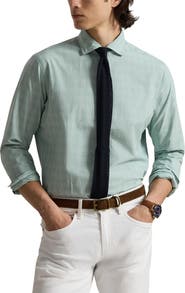 Polo Ralph Lauren Classic Fit Glen Plaid Cotton Button-Up Shirt