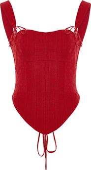PCFG The Broderie Anglaise Edit Structured Embroidered Corset