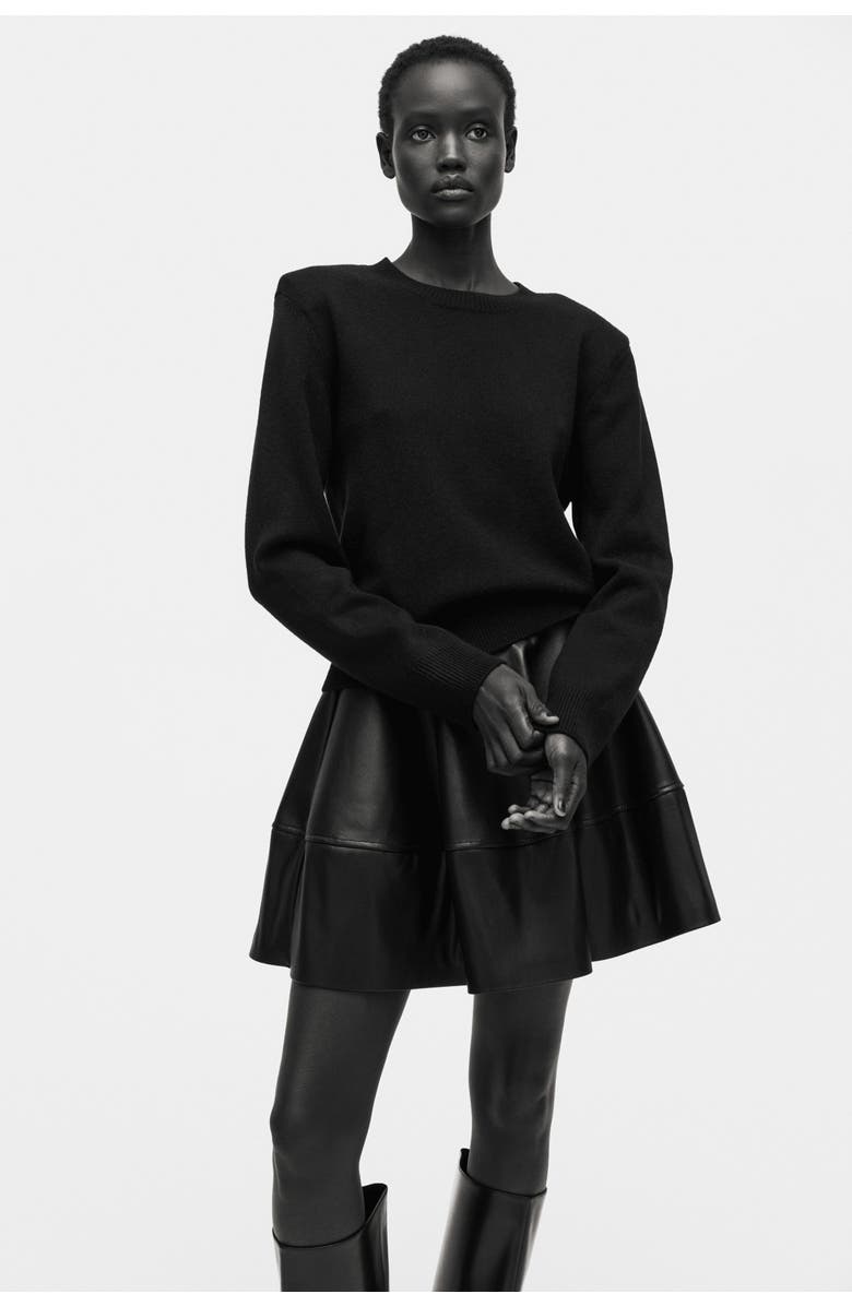 H&M Shoulder-pad Jumper, Alternate, color, Black