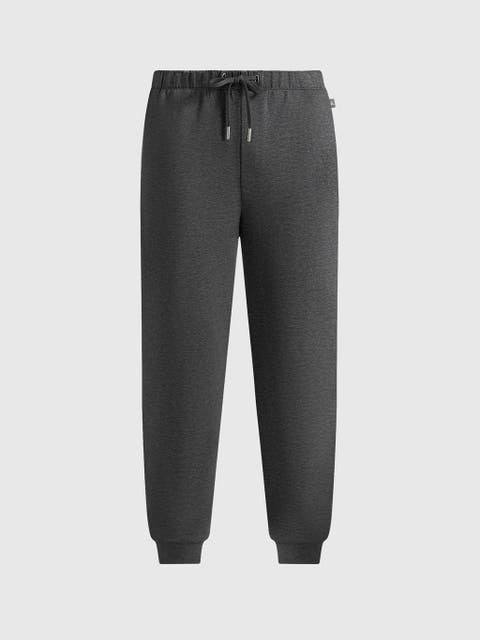 Neoprene Minimal Tapered Fit Cuffed Joggers