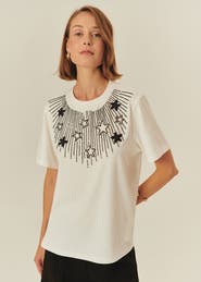 Exquise Alanna Embroidered Tshirt