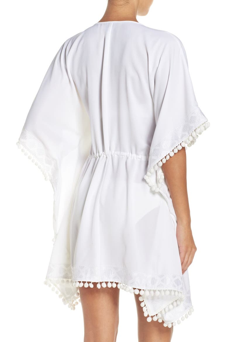 UPF 50 Tunic Cover-Up, Alternate, color, WHITE/ WHITE