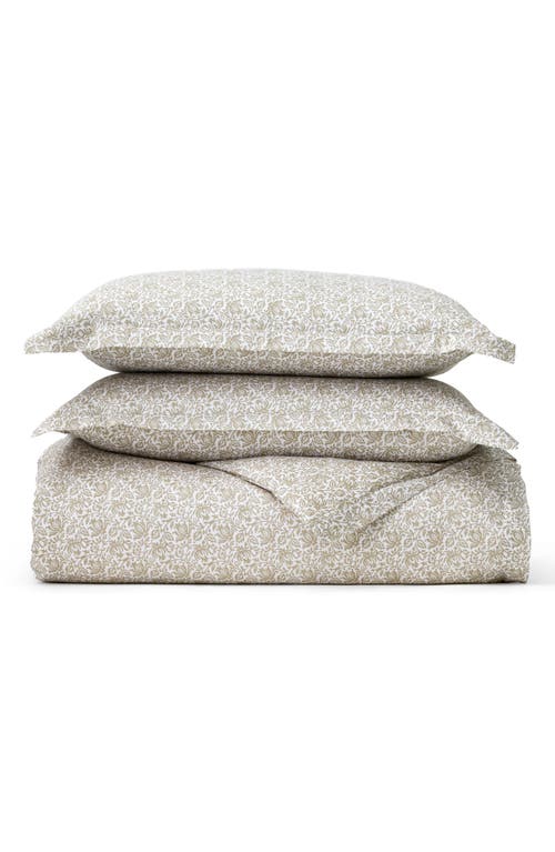 Boll & Branch Signature Cotton Bloom Duvet Set In Neutral