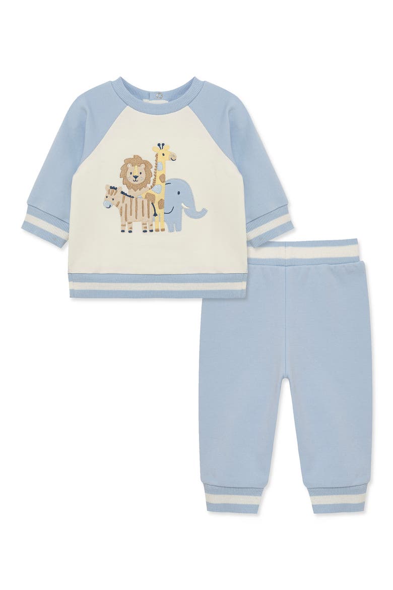 Kids' Safari Huddle Sweatshirt & Pants Set, Main, color, BLUE